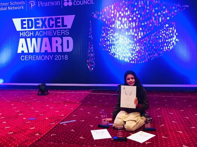 Dua Imran Sets An Example Of Excellence, Bags 3 Edexcel High Achievers Awards!